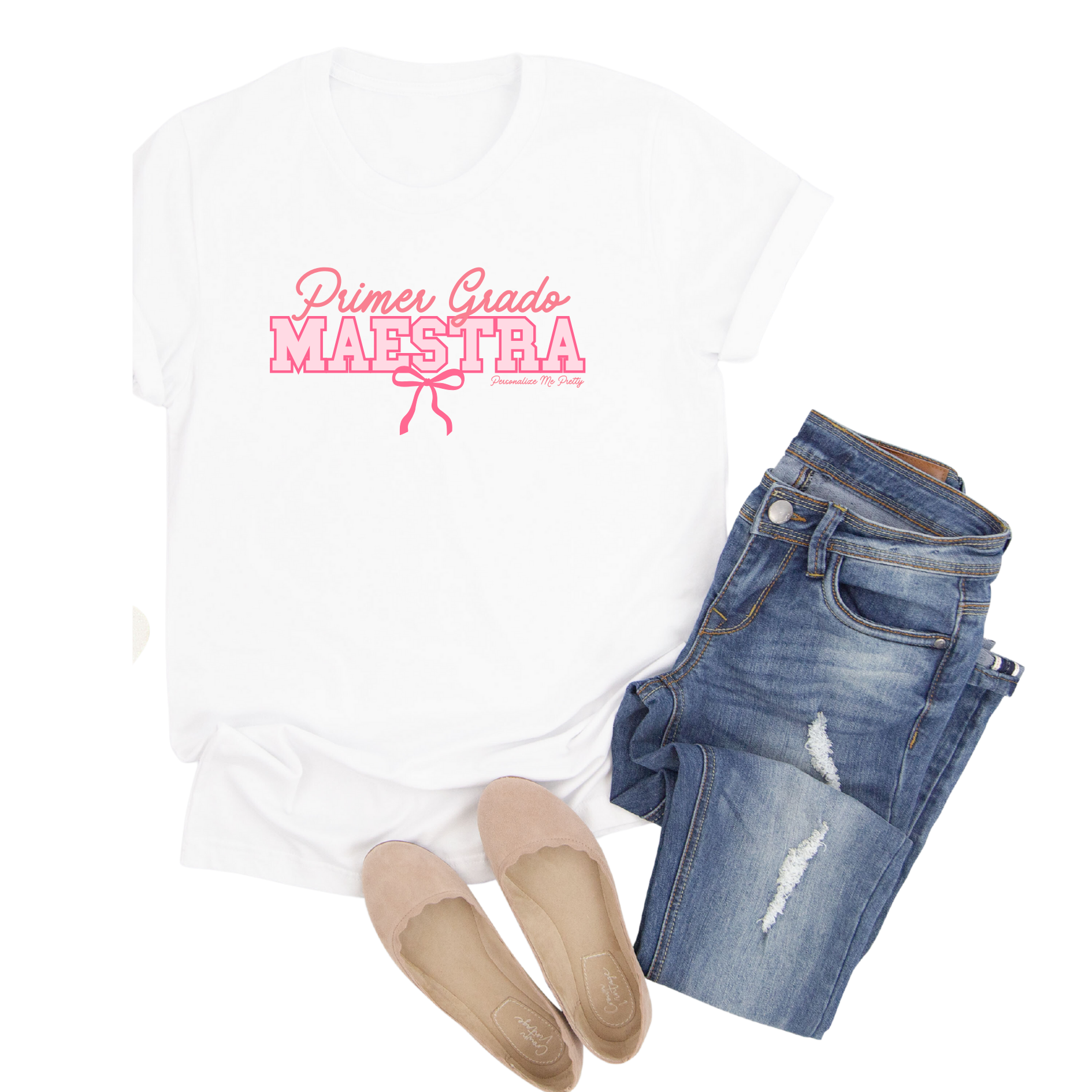 Personalized Grade Level Maestra Bow Shirt