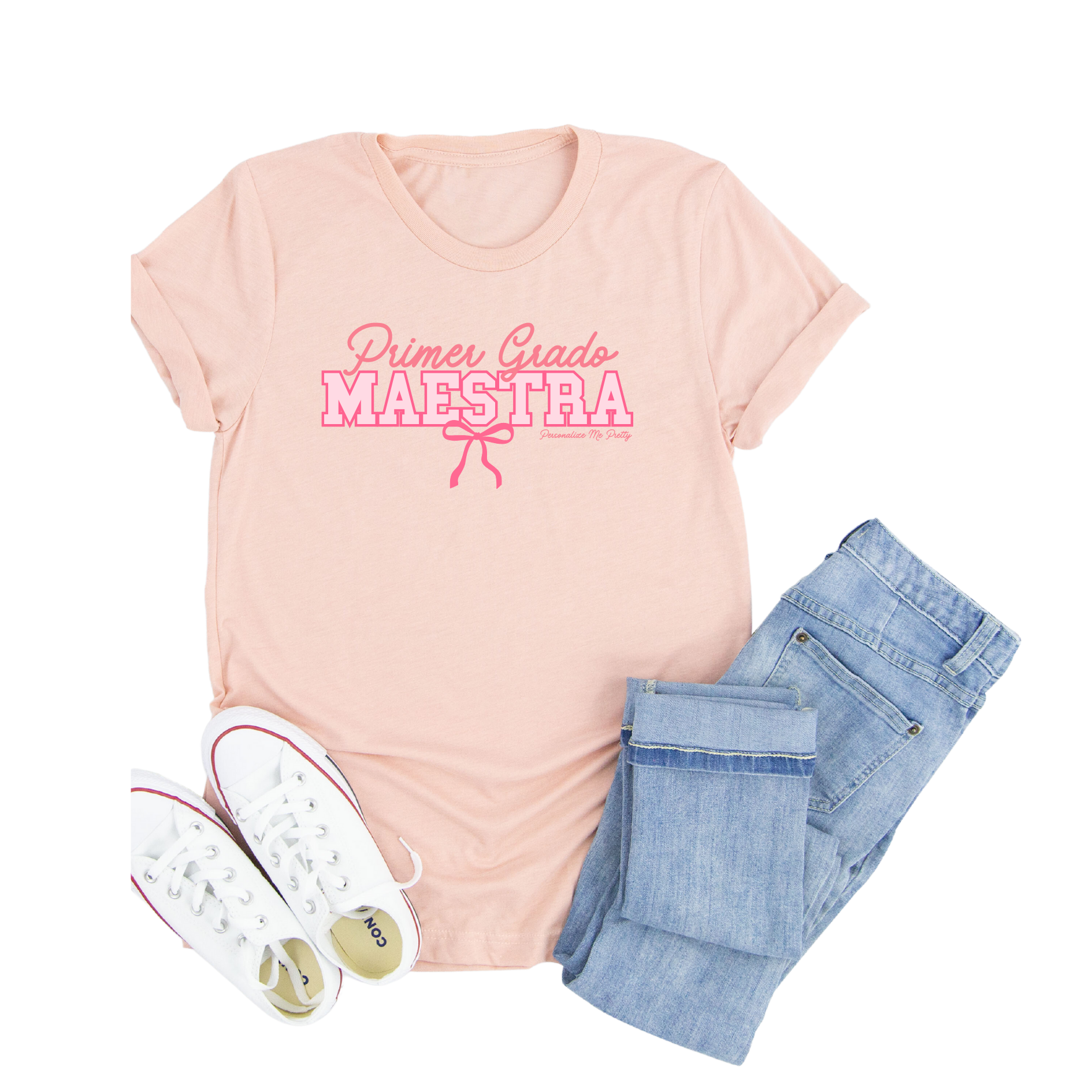 Personalized Grade Level Maestra Bow Shirt