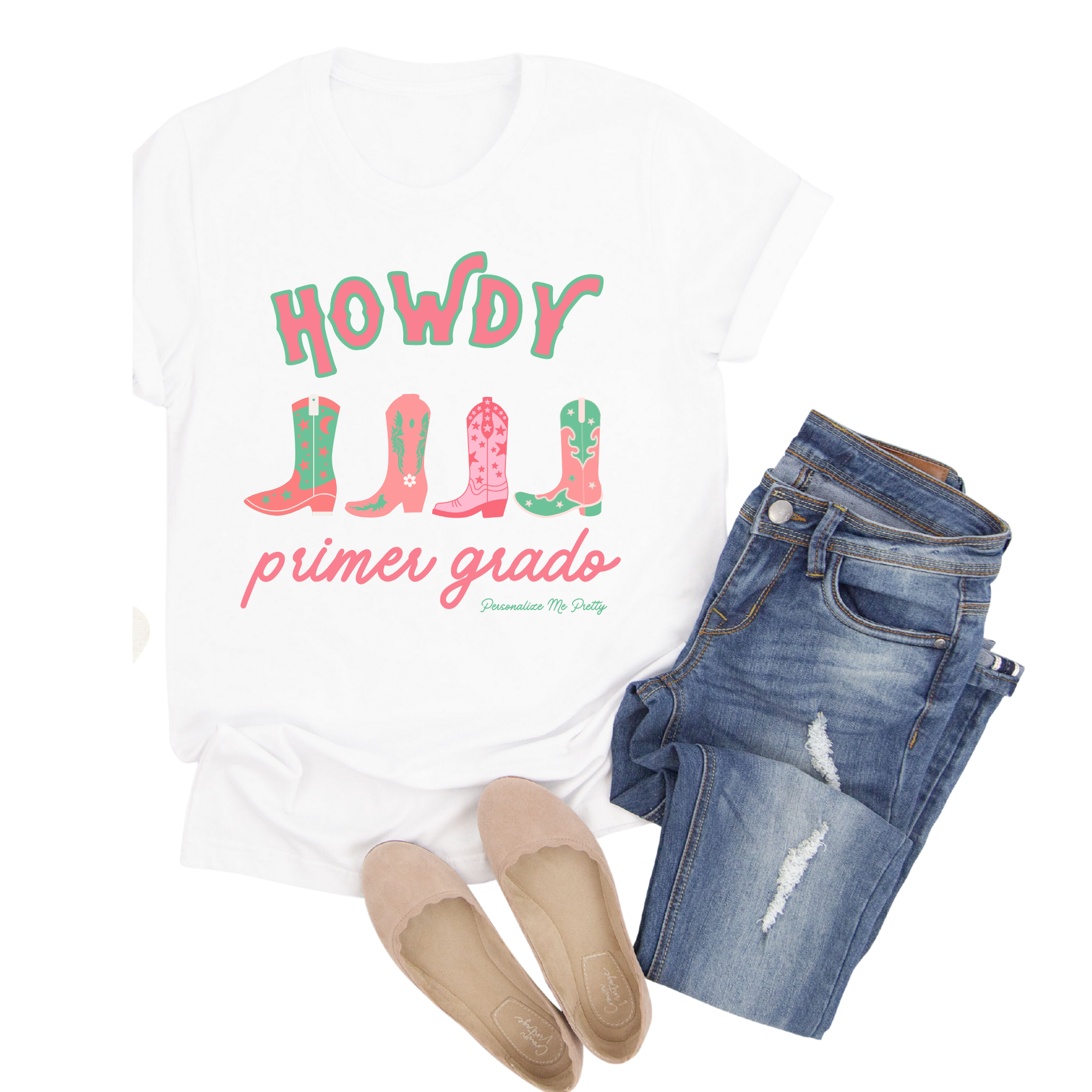 Personalized Howdy Grade Level Maestra Shirt