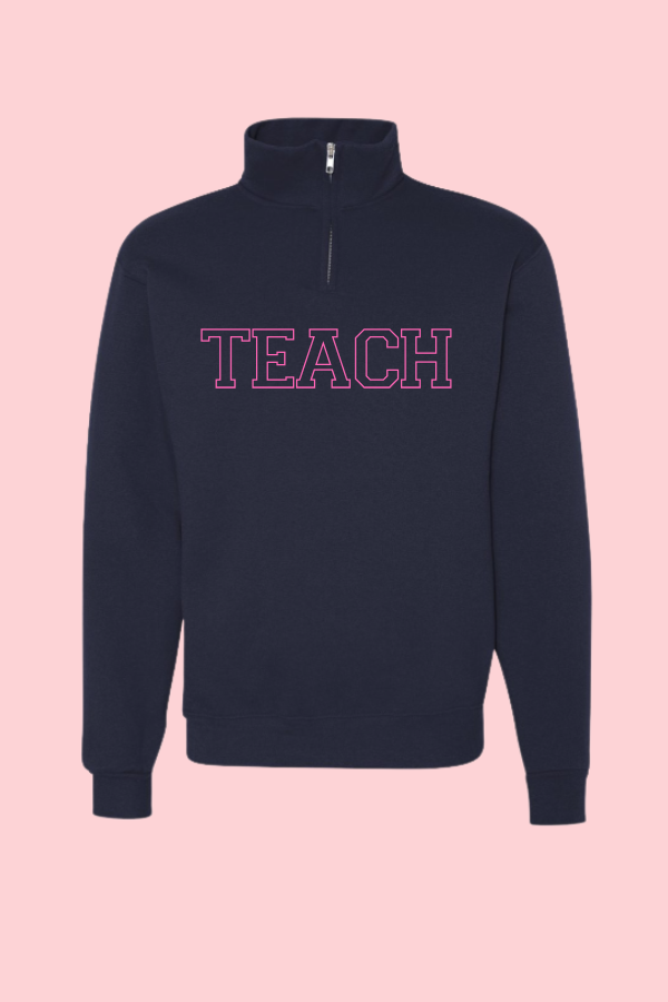 Classic Pink-Thread Teach Quarter Zip