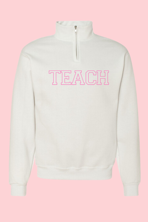 Classic Pink-Thread Teach Quarter Zip