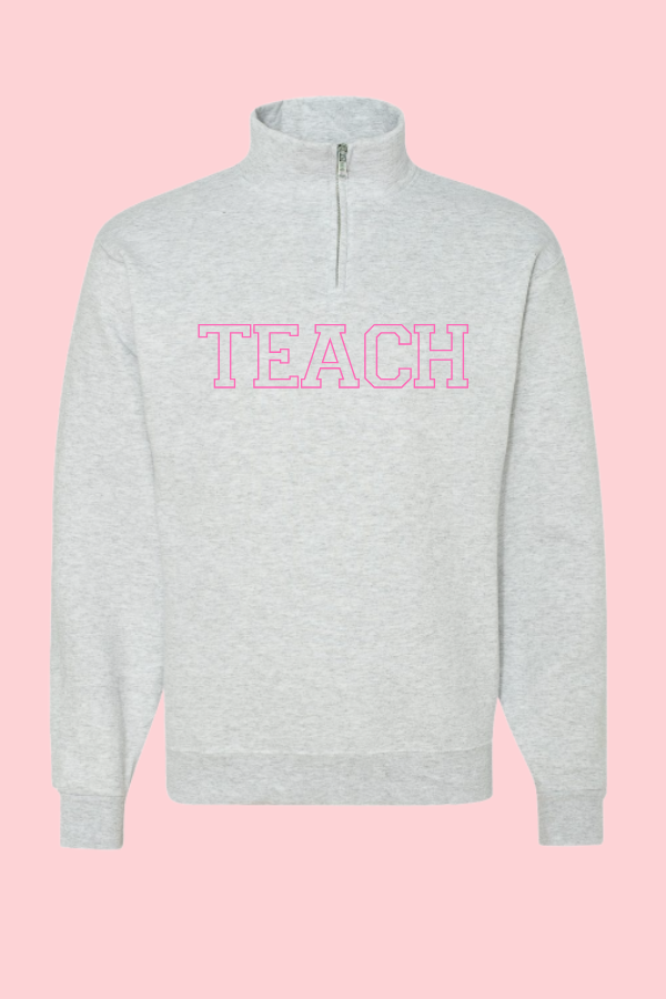 Classic Pink-Thread Teach Quarter Zip