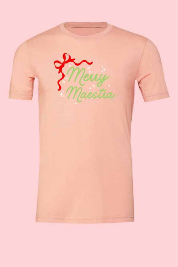 Red Bow Merry Maestra Tee