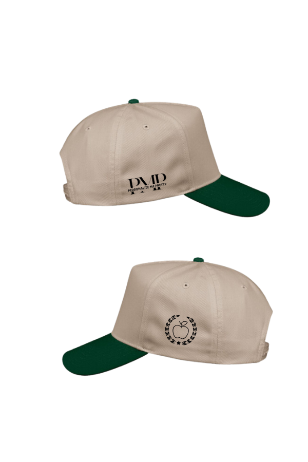 Teach Puff Embroidered Green Hat