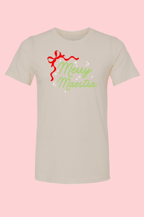 Red Bow Merry Maestra Tee