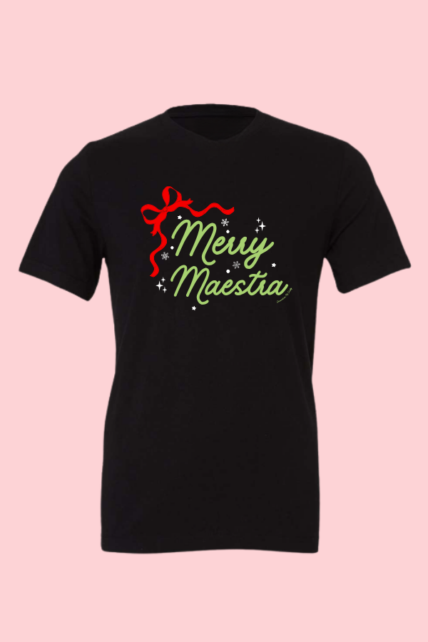 Red Bow Merry Maestra Tee