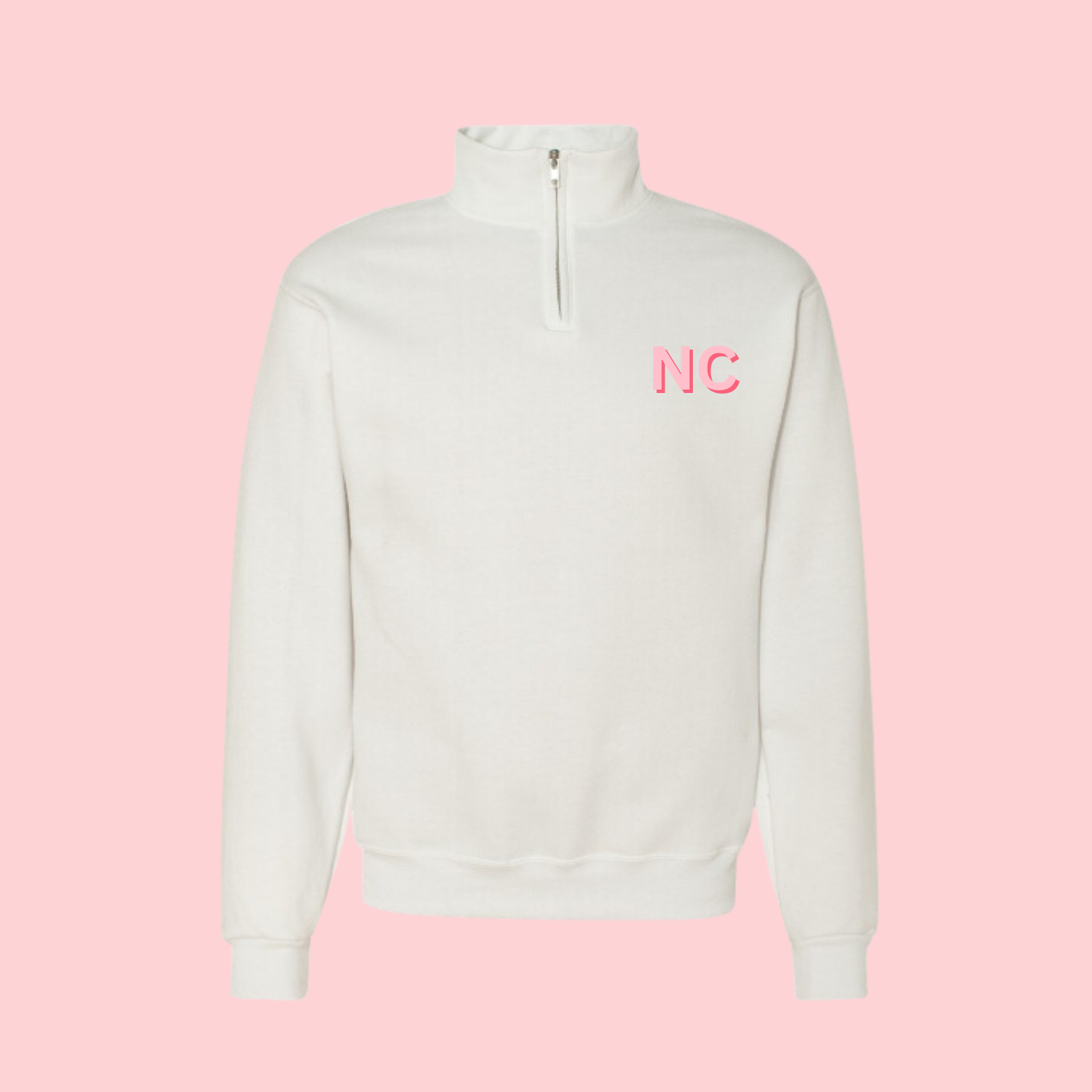 Personalized Embroidered Monogram Quarter Zip