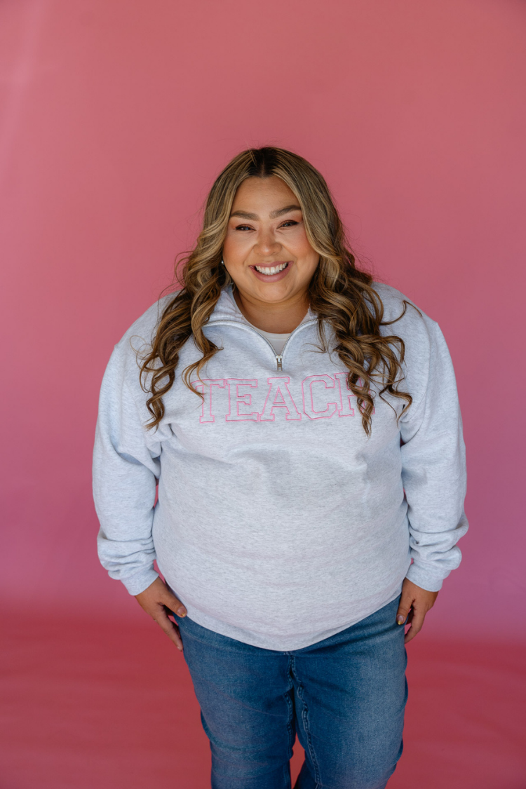 Classic Pink-Thread Teach Quarter Zip