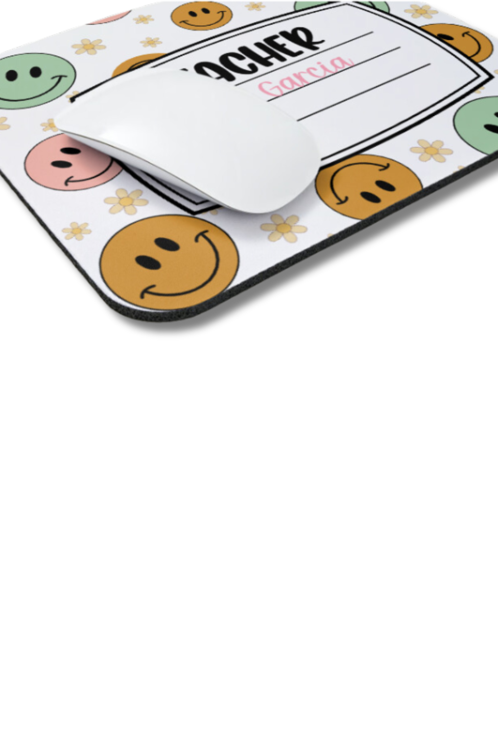 Personalized Composition Smiley Faces Mouse Pad