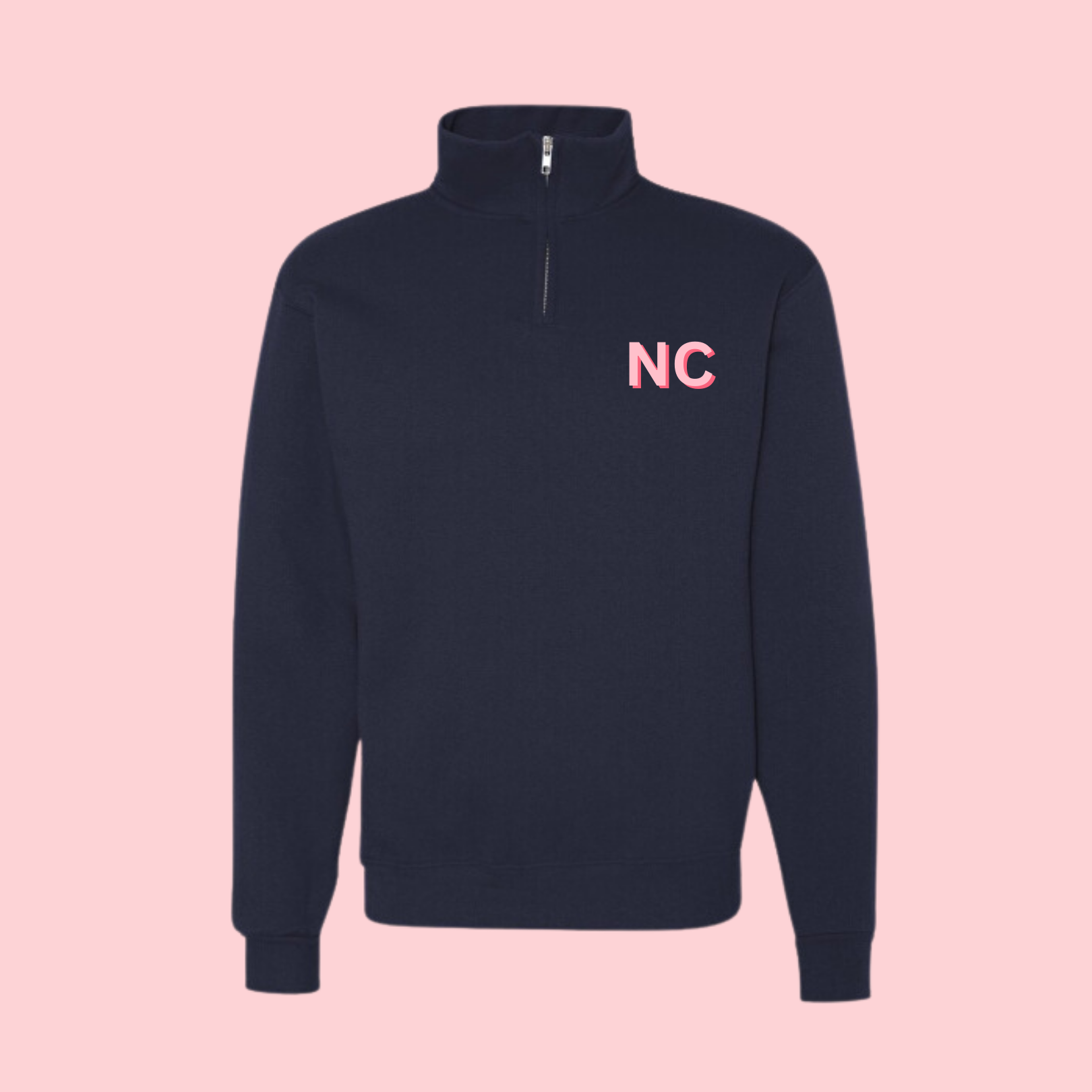 Personalized Embroidered Monogram Quarter Zip