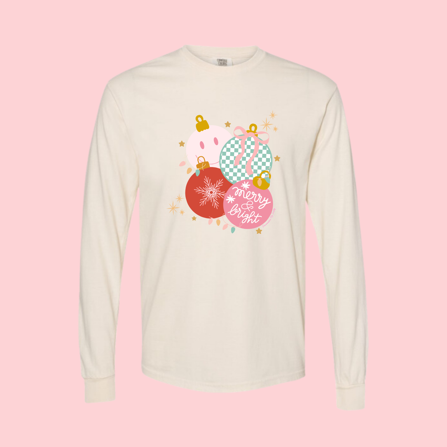 Merry & Bright Ornaments Long Sleeve