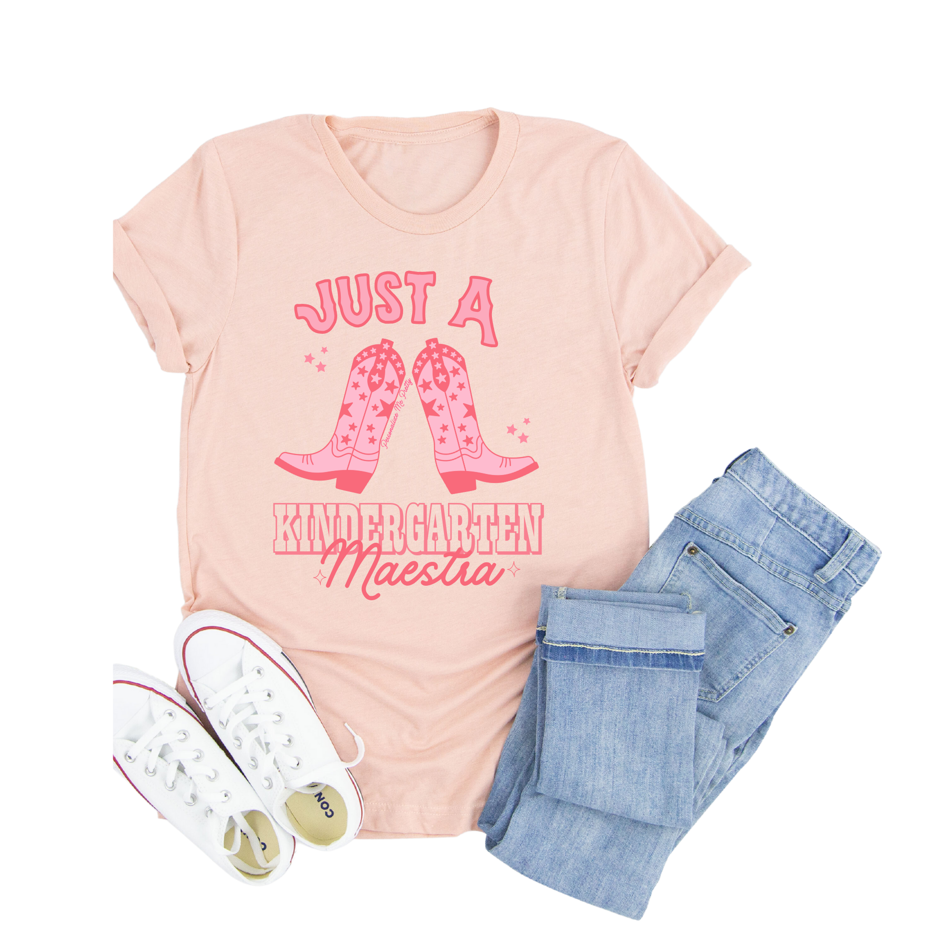 Personalized Just A Grade Level Maestra Shirt