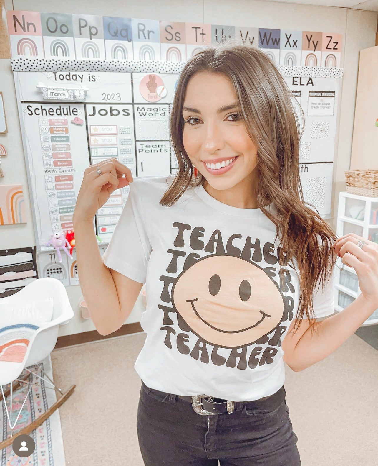 Groovy Teacher Graphic Tee